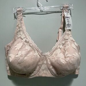 NWT Bali Passion for Comfort Smooth Lace Underwire Bra Color Evening Blush